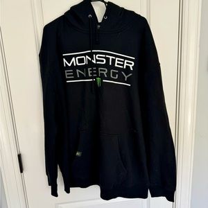 Men’s Unisex Pullover Monster Energy Hoodie XL Front Pockets Hooded Sweatshirt A